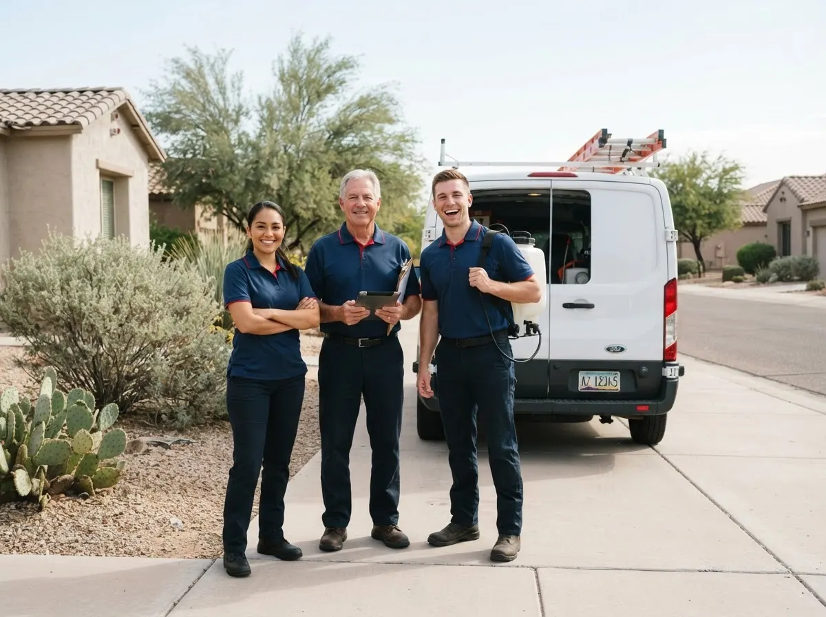 Veltrix Insect Services pest control sevice team in Glendale, AZ